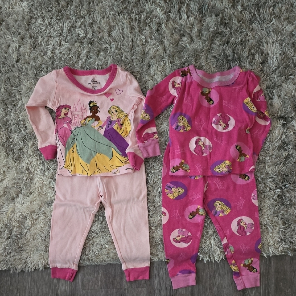 Disney Pink Pajama Set with Playful Patterns